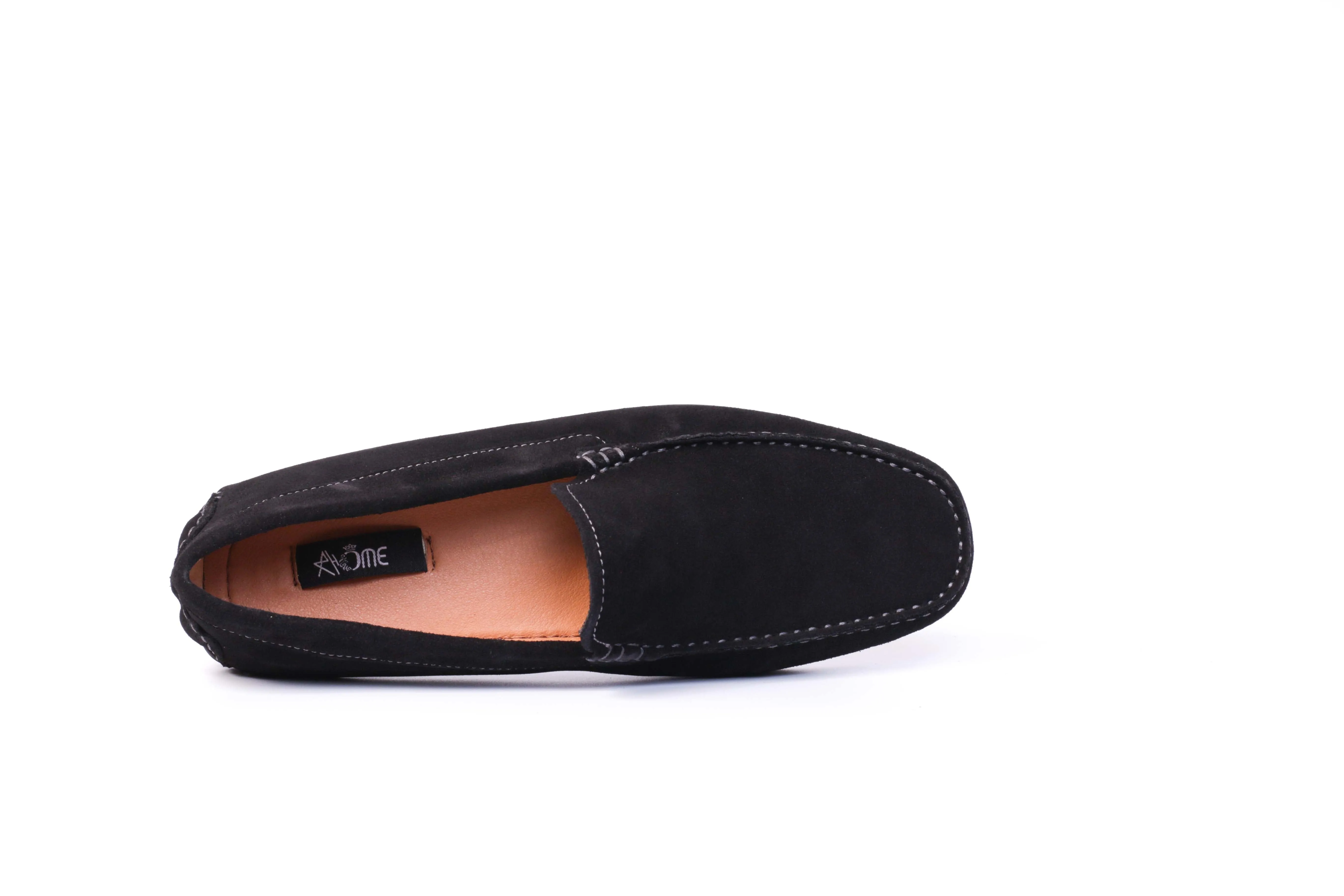 046 Mocassin en Daim Noir