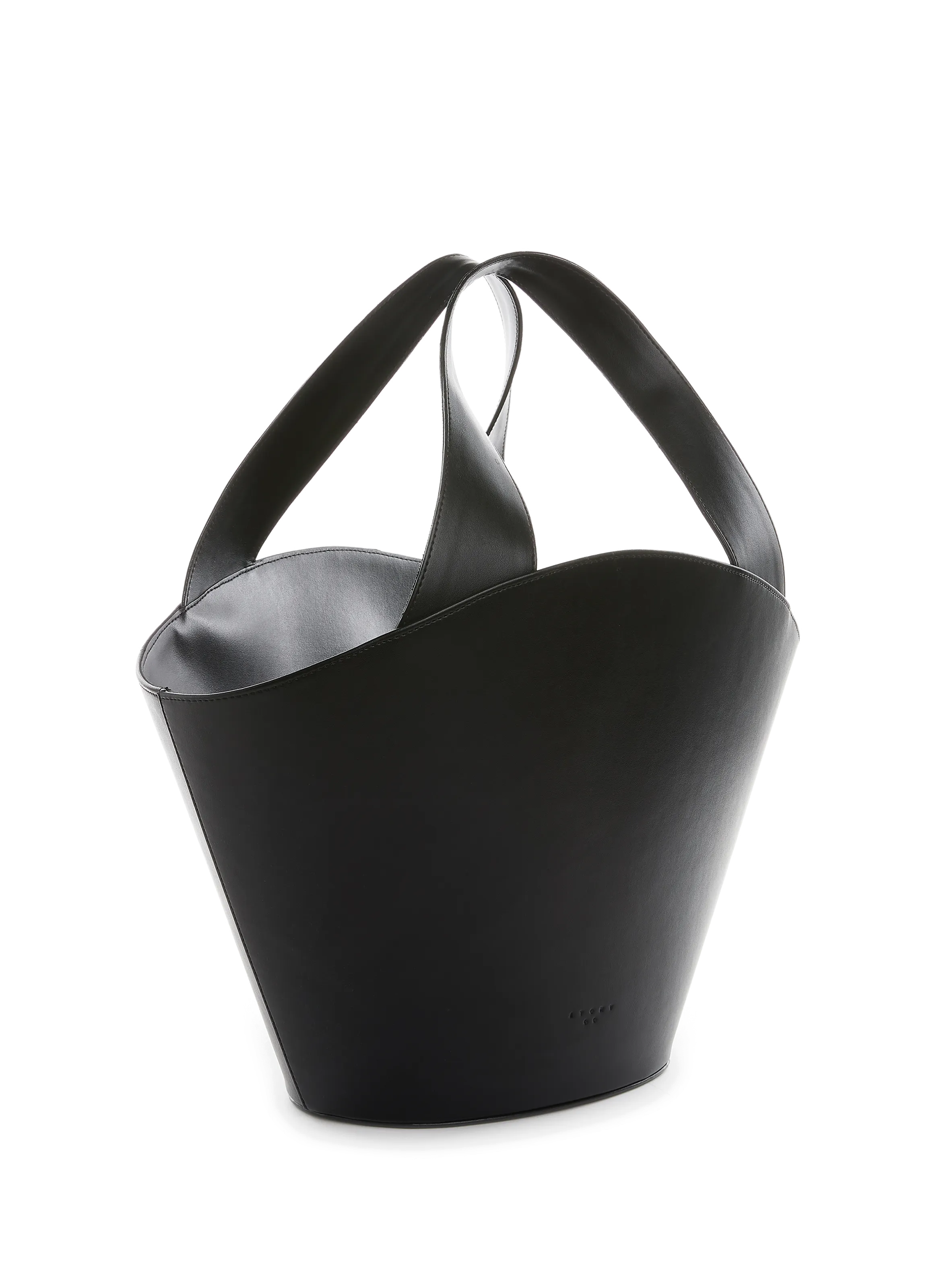 ATOMY  Sac à main Basket en cuir vegan - Noir