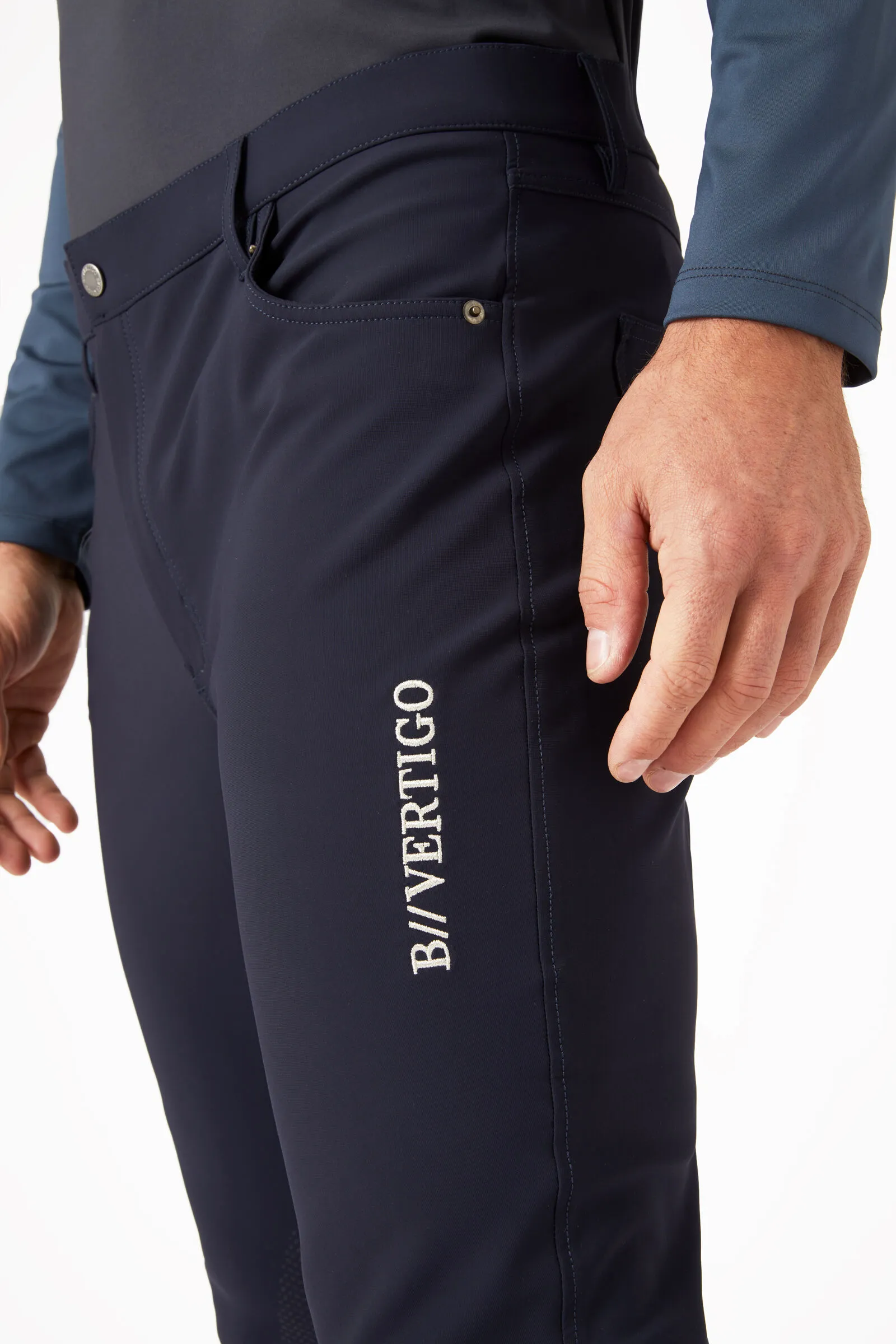 B Vertigo Pantalon d'équitation fonctionnel basanes pour homme Ethan