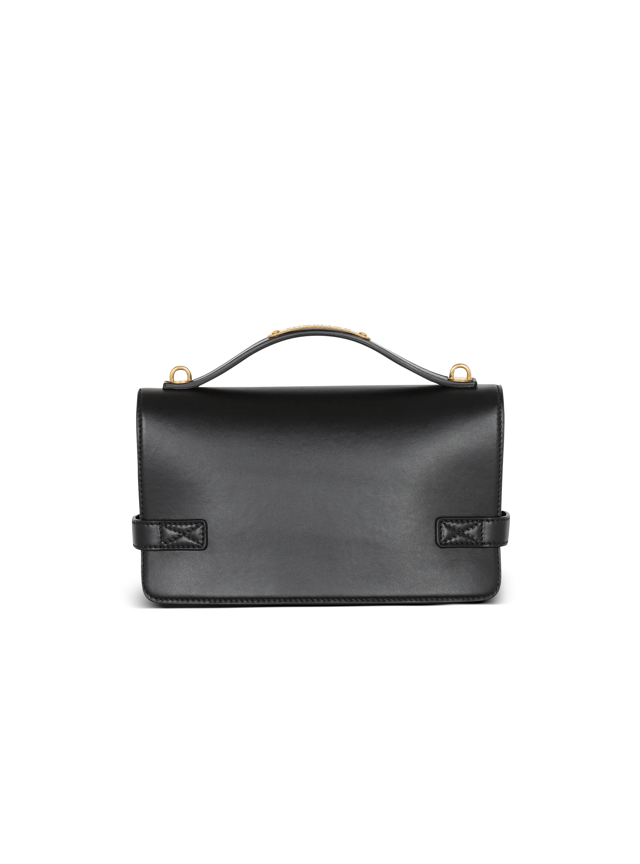 BALMAIN  Sac b-buzz24 en cuir lisse - Noir