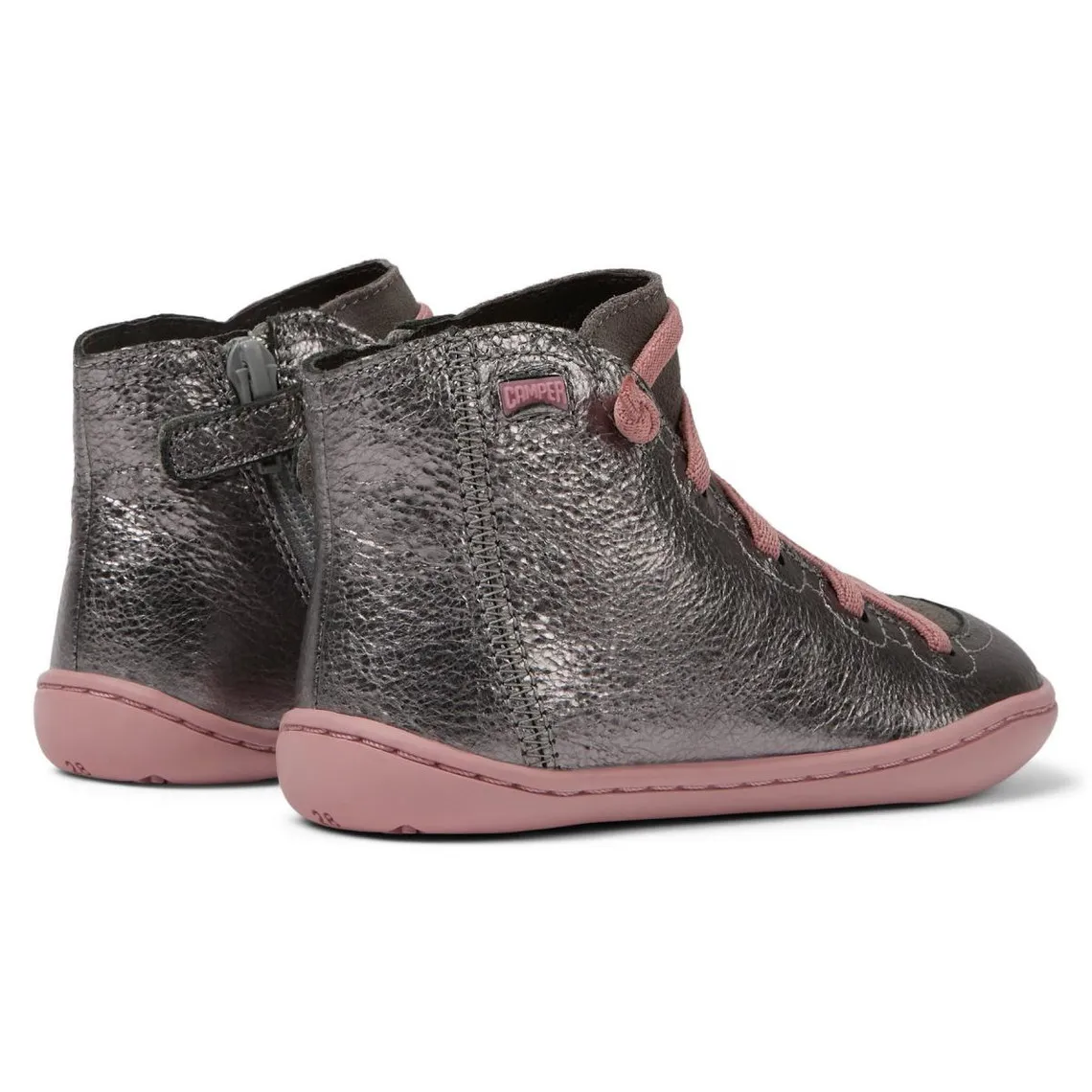 Bottines enfant - Peu Cami Kids argent en cuir | 3 Suisses