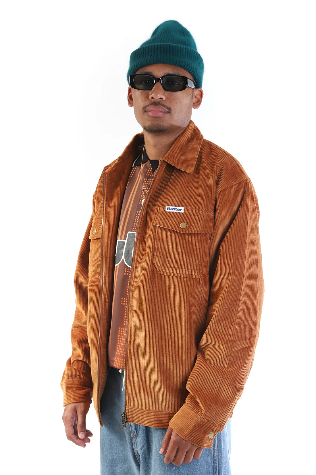 Butter goods Corduroy club jacket Rust - GRADUATE STORE