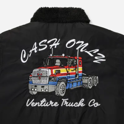 CASH ONLY x VENTURE - TRUCKER JACKET - Black 