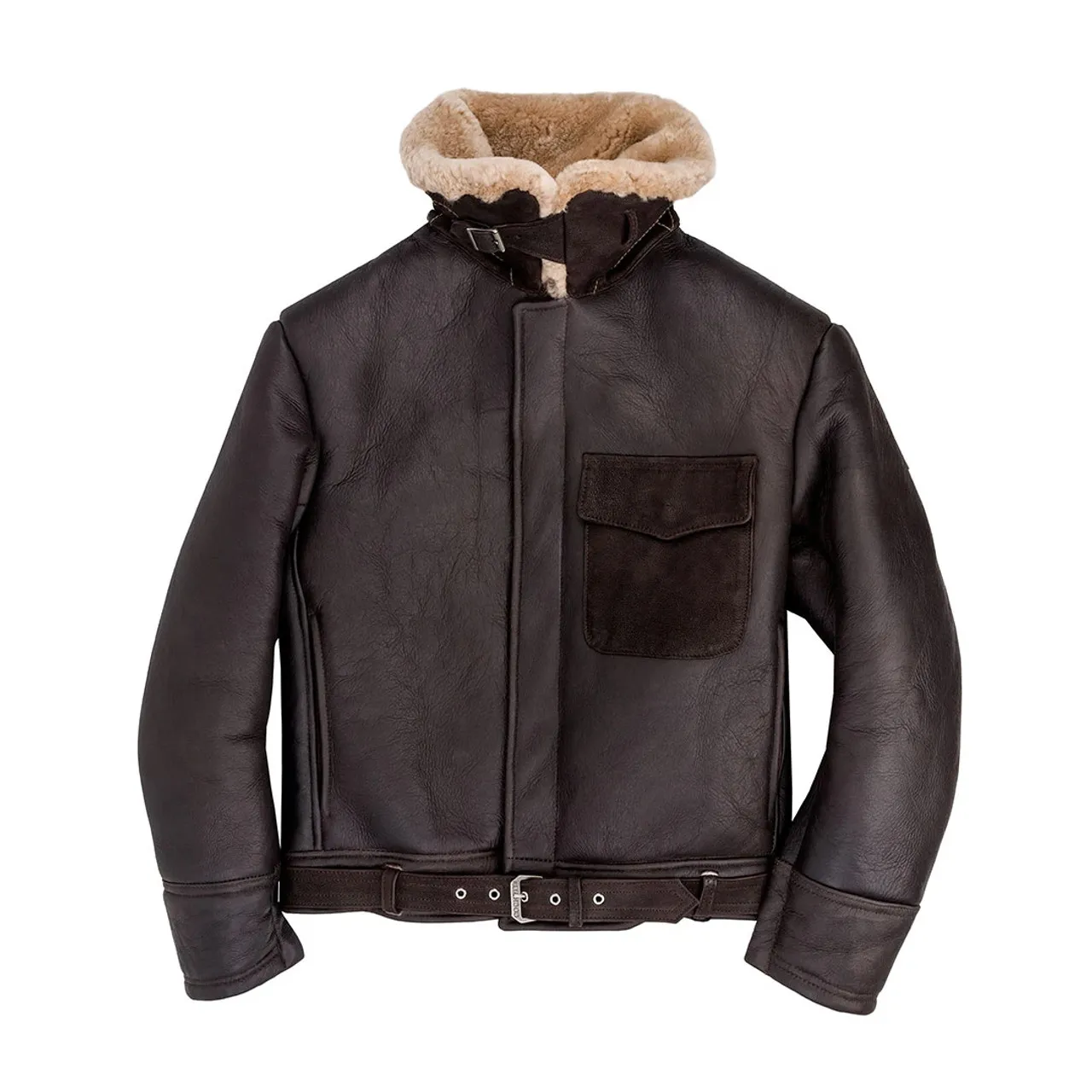 Cockpit USA B-2 Sheepskin Jacket Brown USA Made