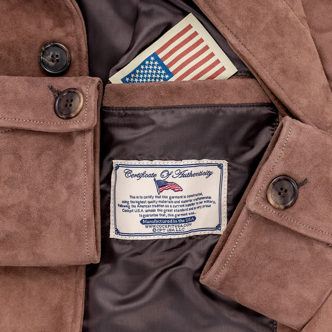 Cockpit USA "T.R. Suede Jacket" Brown USA Made