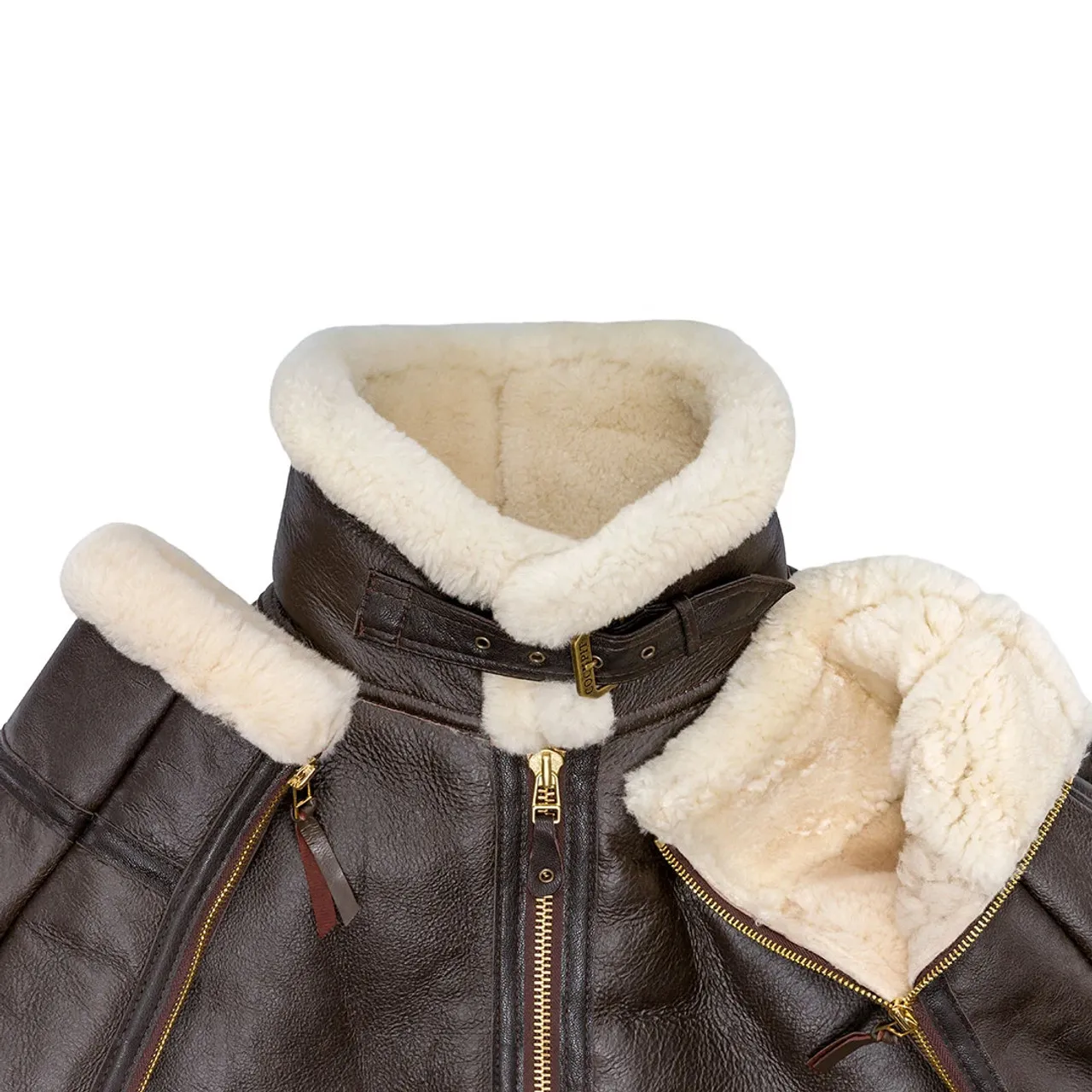 Cockpit USA Scout Sheepskin Jacket Brown USA Made