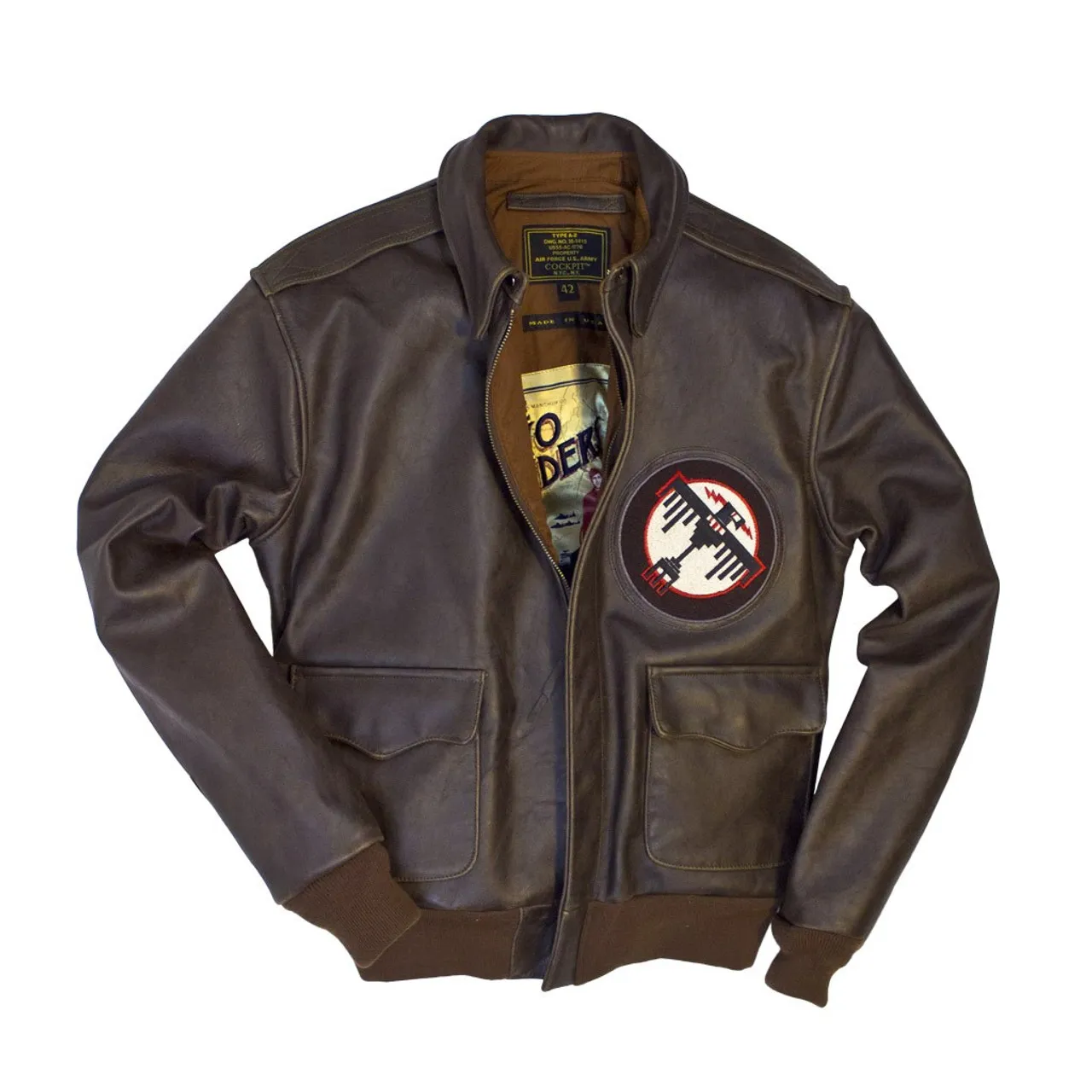 Cockpit USA Tokyo Raiders A-2 Jacket Brown USA Made