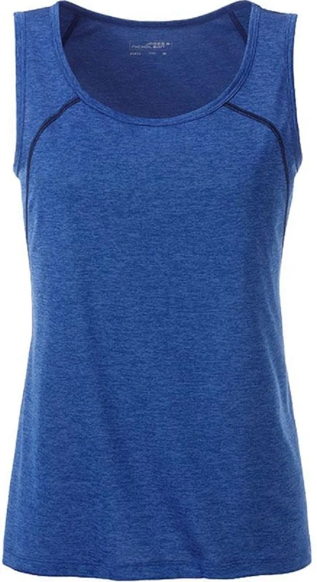 Débardeur running respirant - Femme - JN493 - bleu mélange 