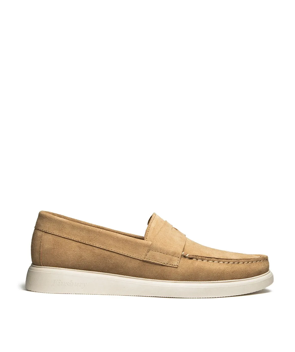 FINSBURY  Mocassin acapulco veau velours - Beige