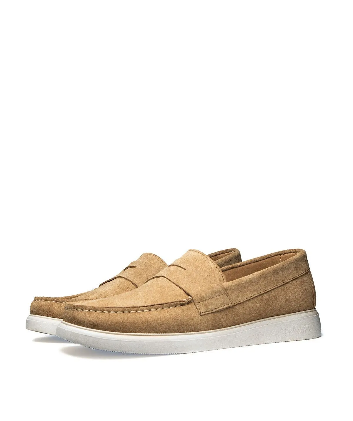 FINSBURY  Mocassin acapulco veau velours - Beige