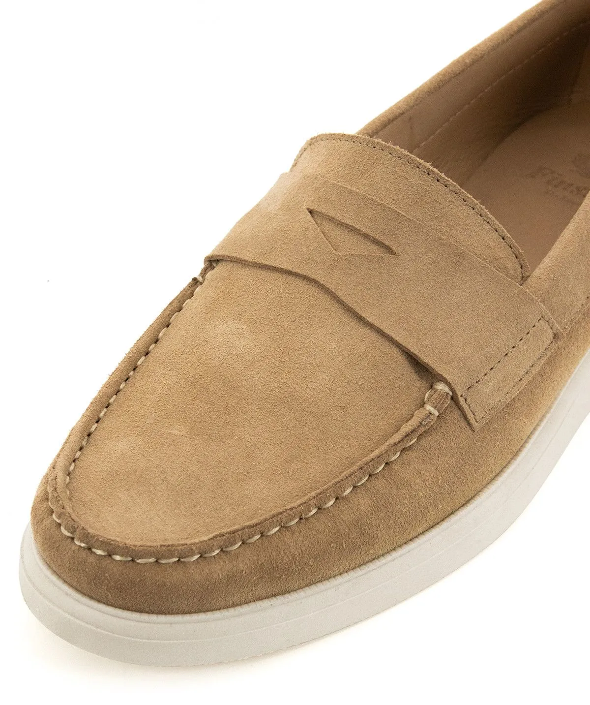 FINSBURY  Mocassin acapulco veau velours - Beige