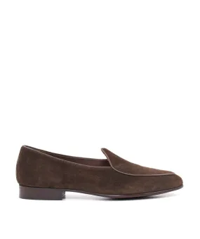 FINSBURY  Mocassin daim douglas - Marron