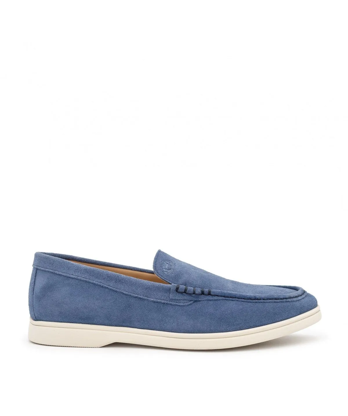 FINSBURY  Mocassin velours monaco - Bleu