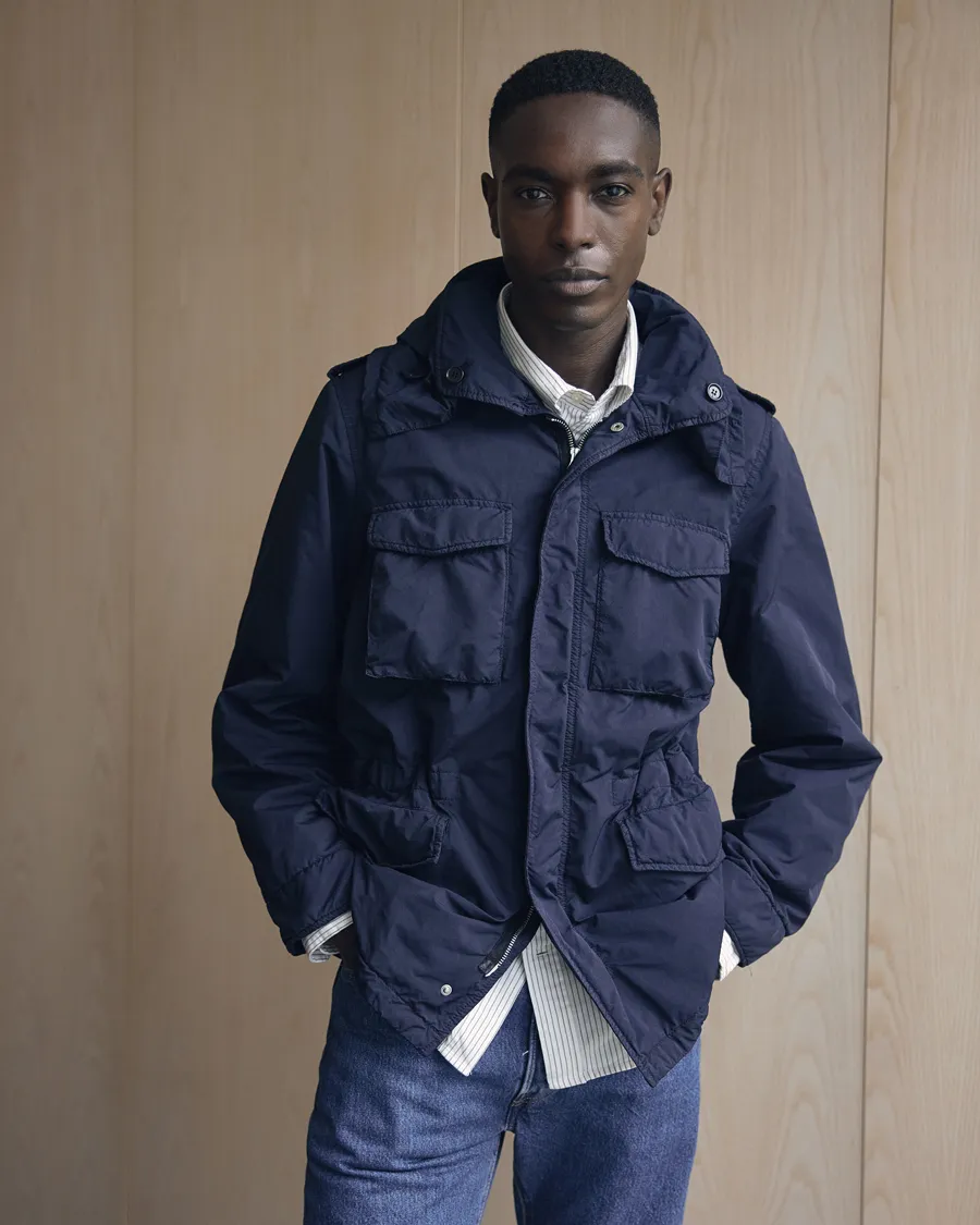 Garment Dyed Field Jacket Navy