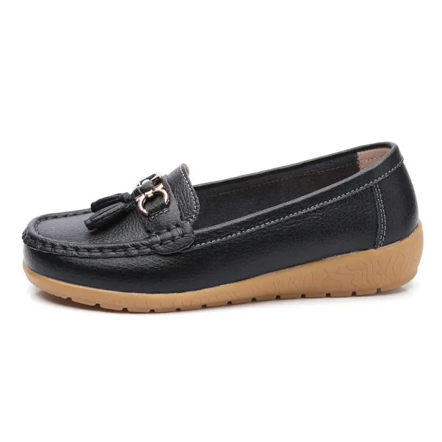 Godasse chaussure mocassin en cuir G-CMF-1