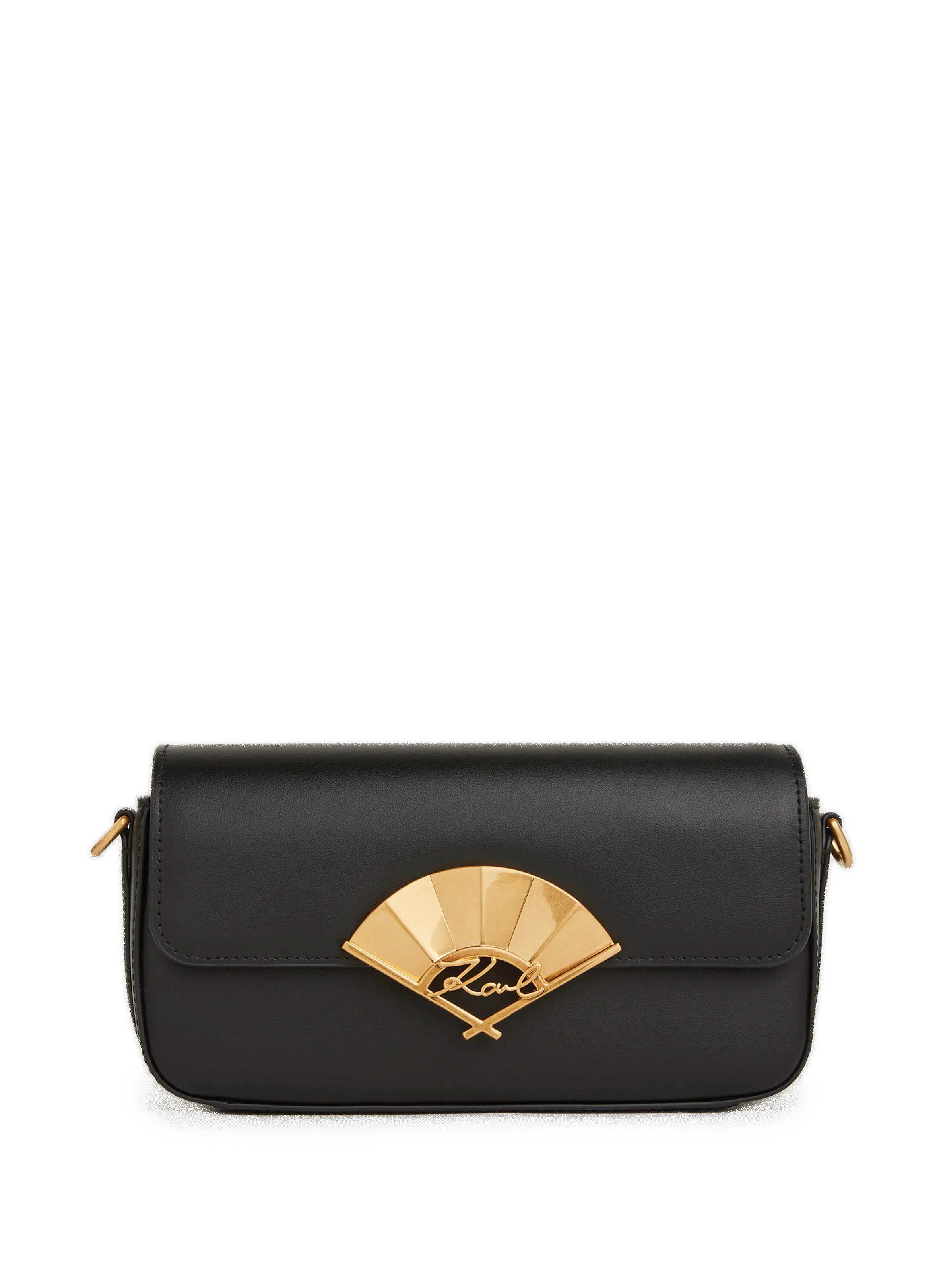 KARL LAGERFELD  Sac K/Signature Fan en cuir - Noir