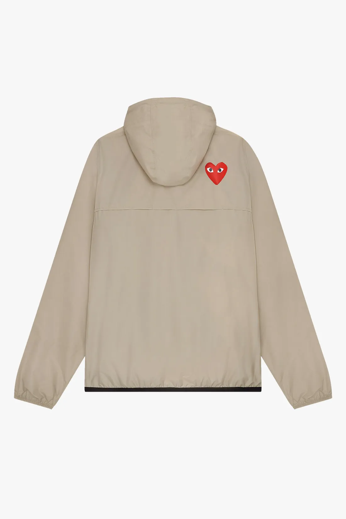 Kway x cdg Play cdg x k-way half zip Jacket beige - GRADUATE STORE