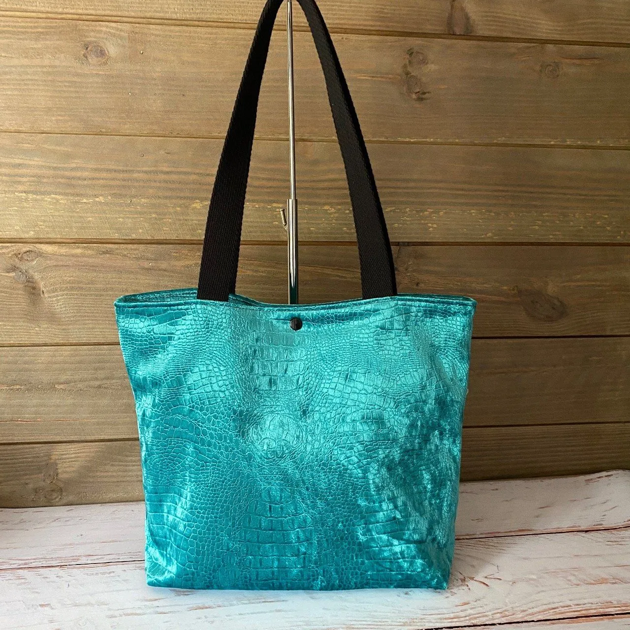 Le Tote Bag Velours Turquoise - Mayem