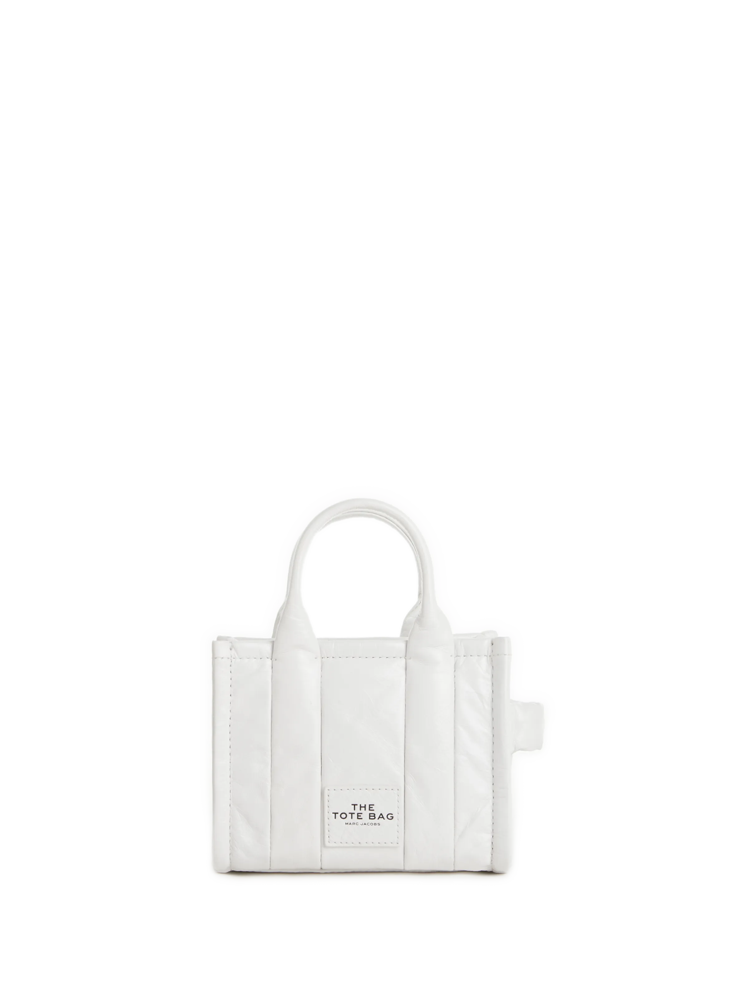 MARC JACOBS  Sac The Micro Tote en cuir - Blanc