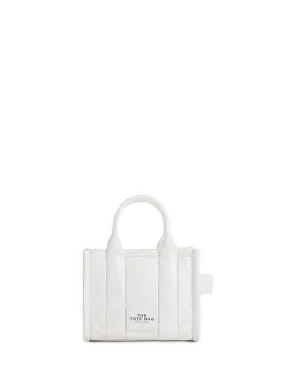 MARC JACOBS  Sac The Micro Tote en cuir - Blanc