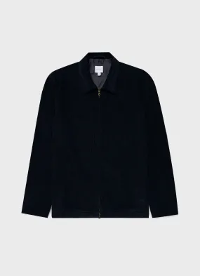 Men's Cord Harrington Jacket in Navy