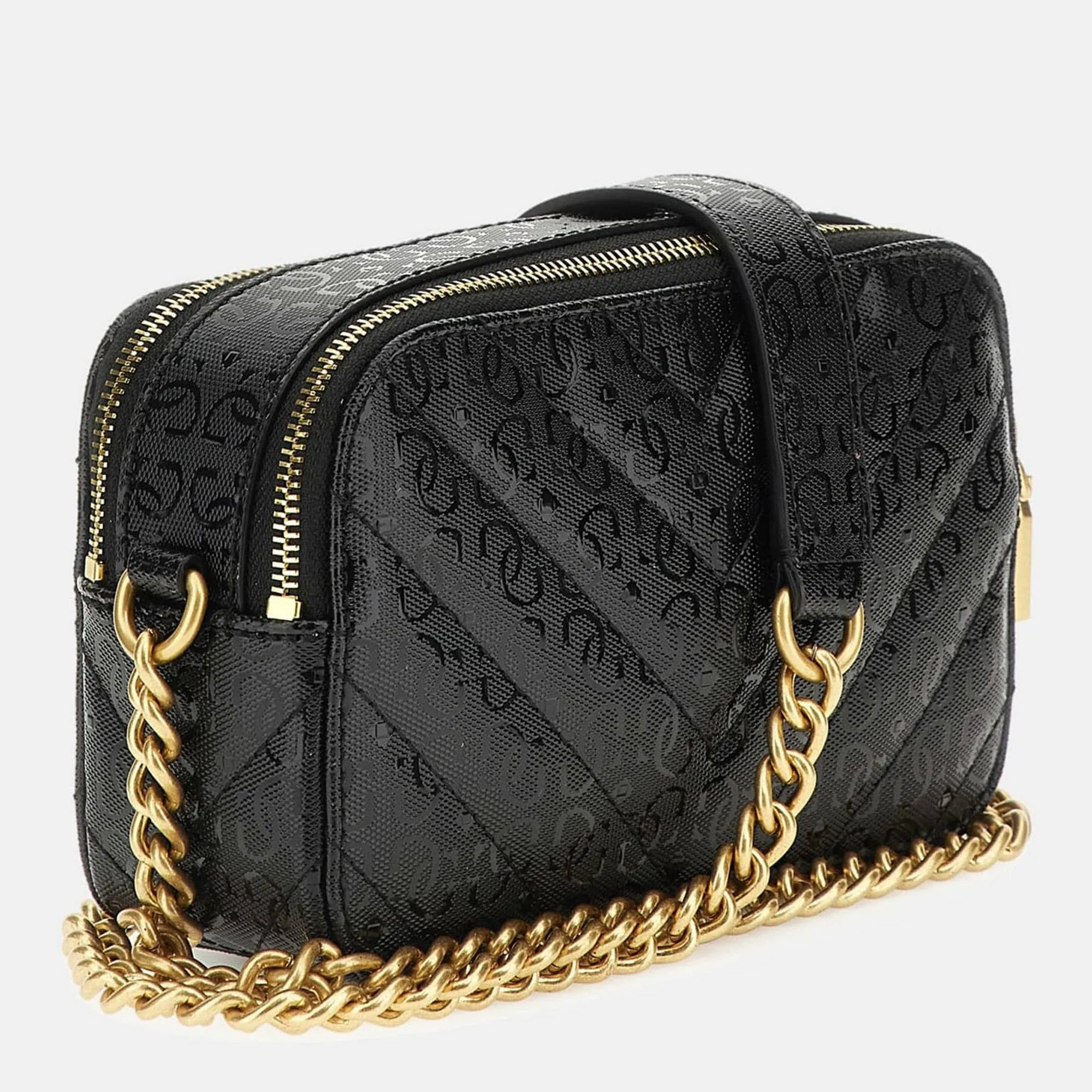 Mini sac bandoulière Guess Jania logo 4g chainé HWGA9199140