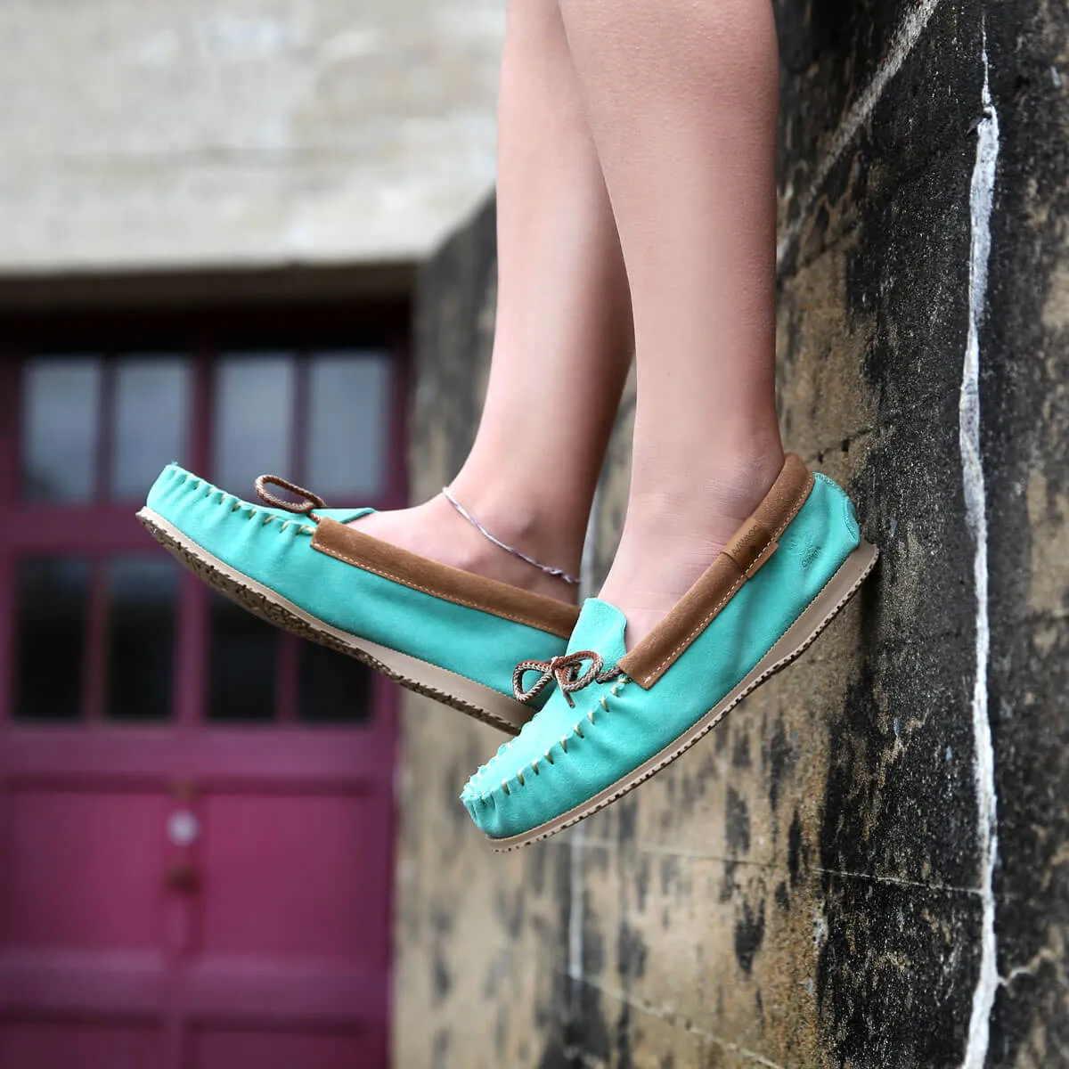 Mocassin Canada Mocc pour femme - Menthe