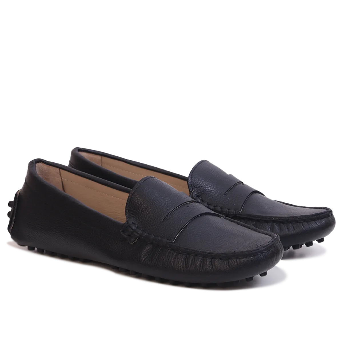 Mocassin en Cuir Noir 2020