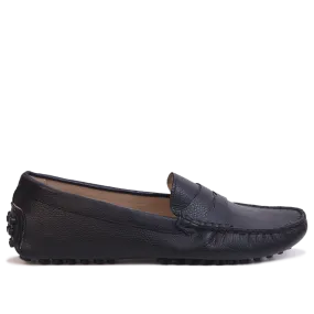 Mocassin en Cuir Noir 2020