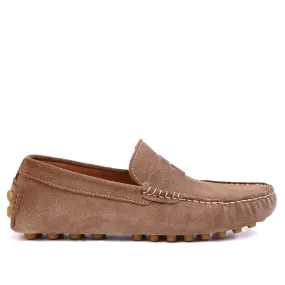 Mocassin Gommino en daim BEIGE