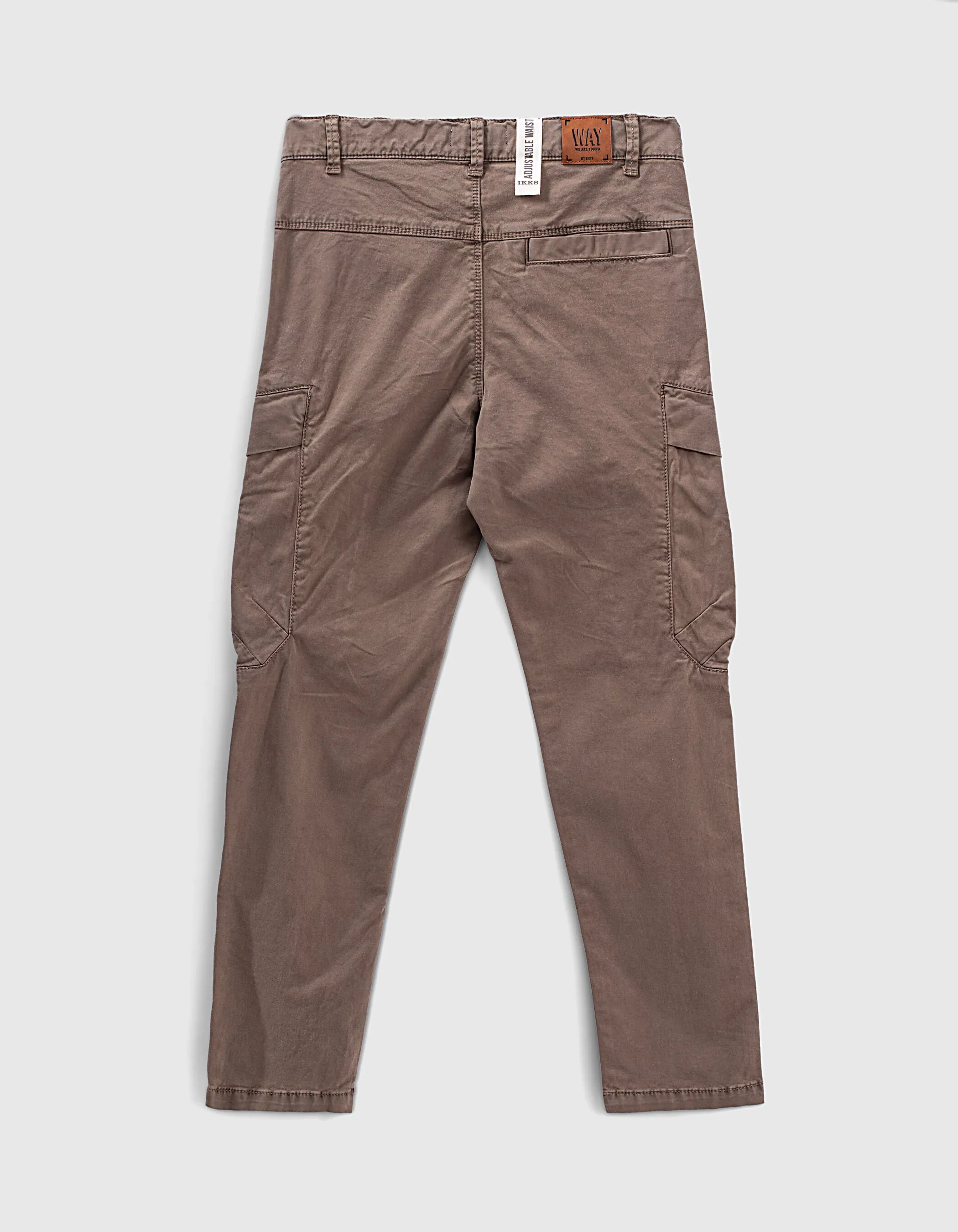 Pantalon battle kaki foncé garçon 