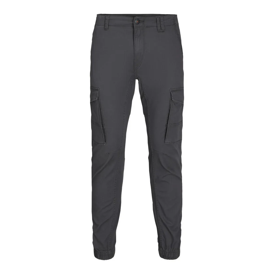 Pantalon cargo Slim Fit Gris Foncé noir en coton | 3 Suisses