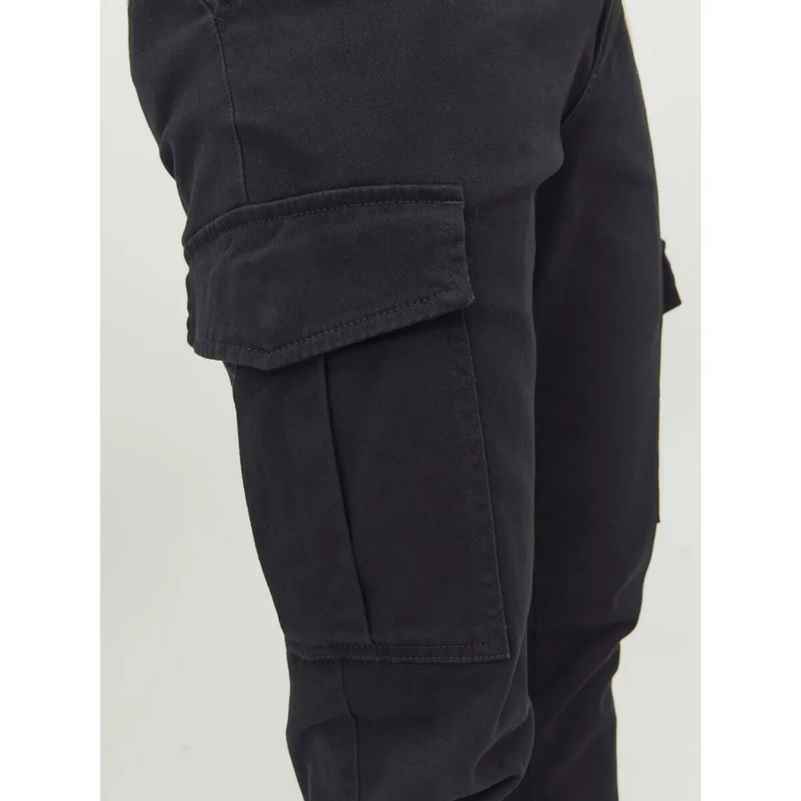 Pantalon cargo Slim Fit Noir en coton Ian | 3 Suisses