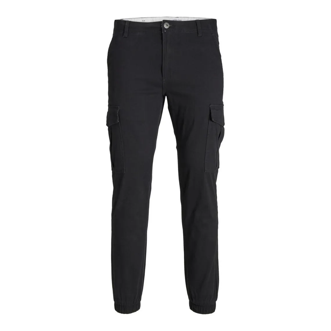 Pantalon cargo Slim Fit Noir en coton Ian | 3 Suisses