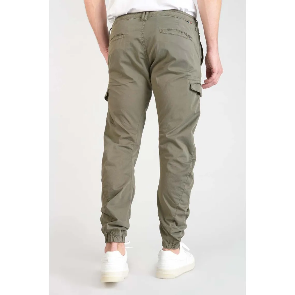 Pantalon cargo Vedje kaki vert en coton | 3 Suisses