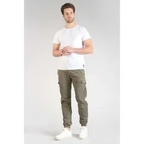 Pantalon cargo Vedje kaki vert en coton | 3 Suisses