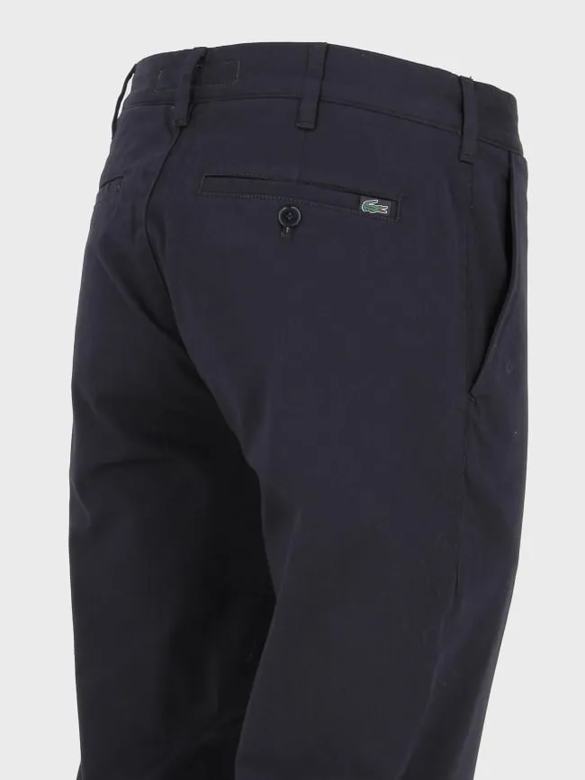 Pantalon chino core essentials bleu marine homme - Lacoste | wimod