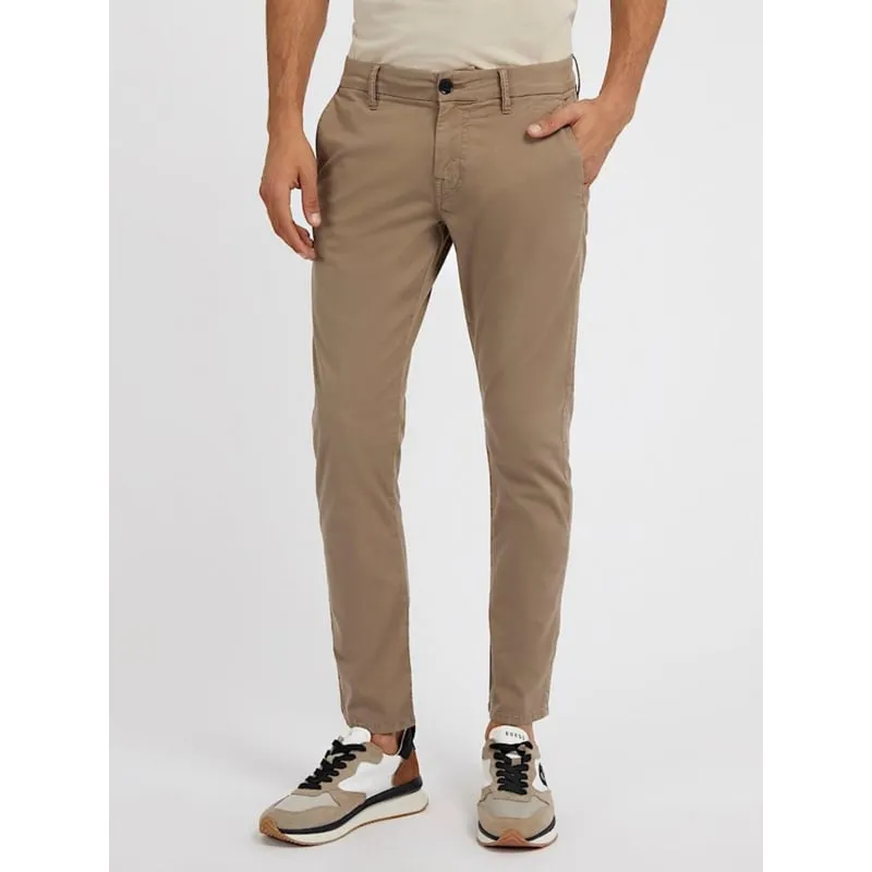 Pantalon chino core essentials bleu marine homme - Lacoste | wimod