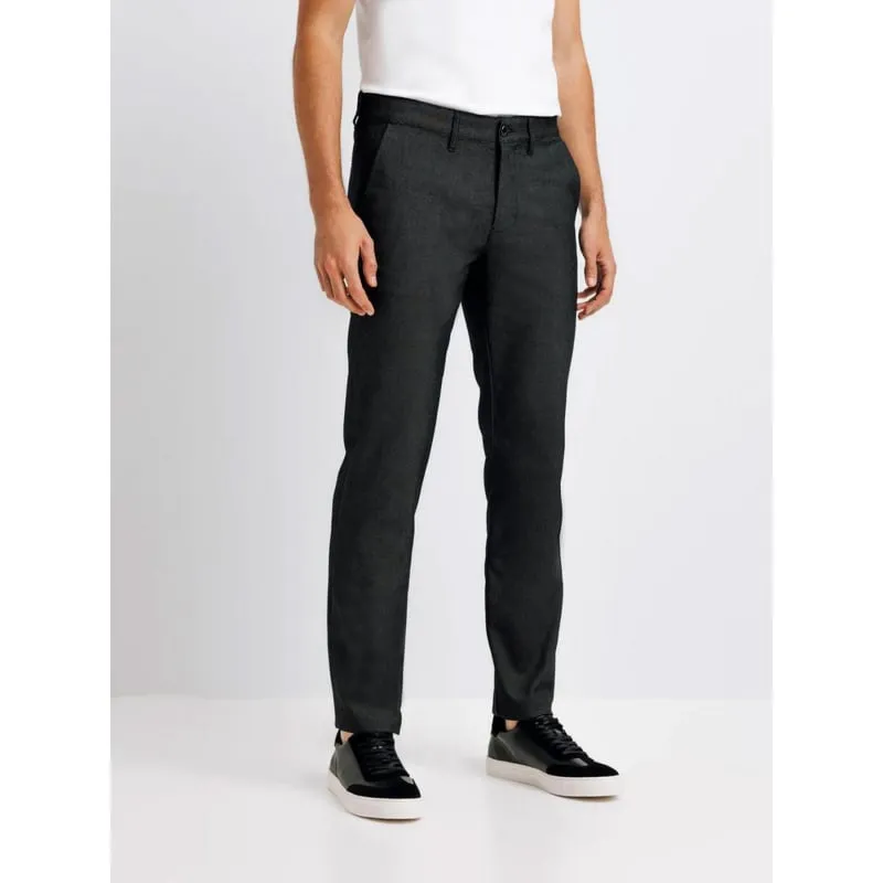 Pantalon chino core essentials bleu marine homme - Lacoste | wimod