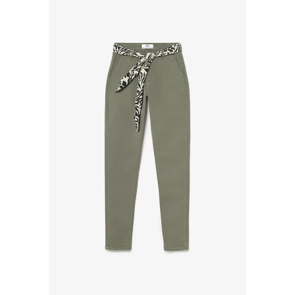 Pantalon chino Dyli3 kaki vert en coton | 3 Suisses