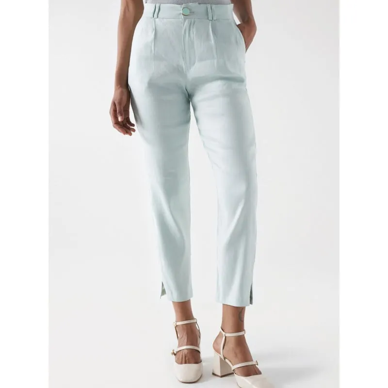 Pantalon chino slim co blend maron femme - Tommy Hilfiger | wimod