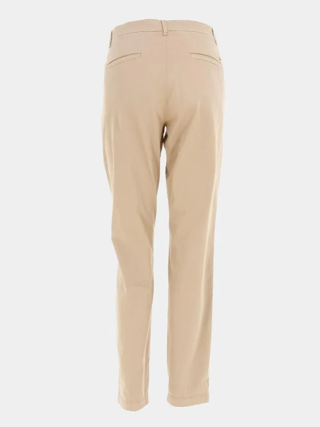 Pantalon chino slim co blend maron femme - Tommy Hilfiger | wimod