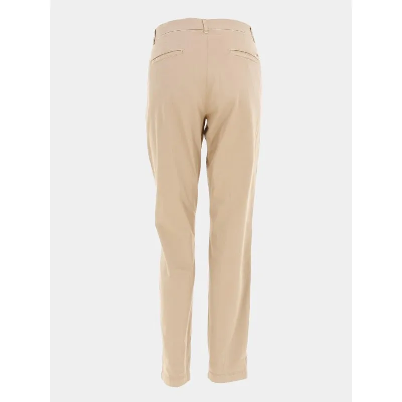 Pantalon chino slim co blend maron femme - Tommy Hilfiger | wimod