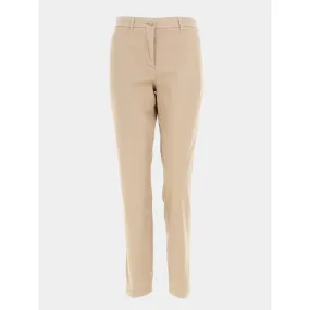 Pantalon chino slim co blend maron femme - Tommy Hilfiger | wimod