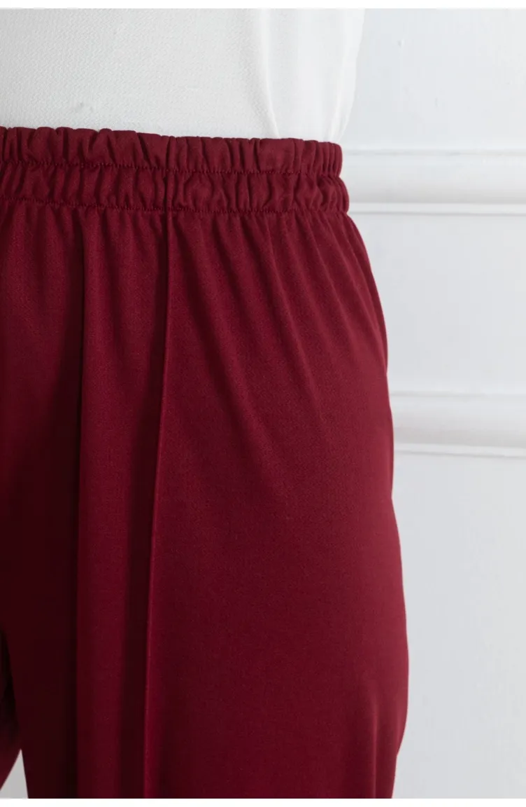 Pantalon De Sport Elastique 303-02 Rouge Claret 303-02