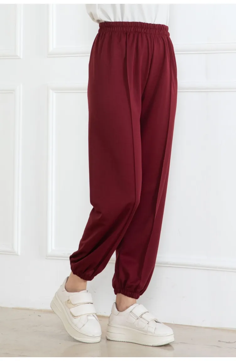 Pantalon De Sport Elastique 303-02 Rouge Claret 303-02