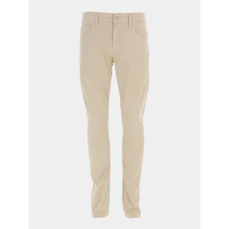 Pantalon denton structuré bleu marine homme - Tommy Hilfiger | wimod