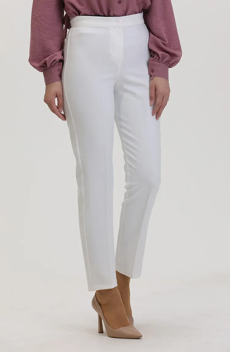 Pantalon Droit 1153-04 Blanc 1153-04