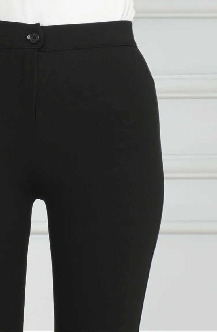 Pantalon Evasé 7094-01 Noir 7094-01