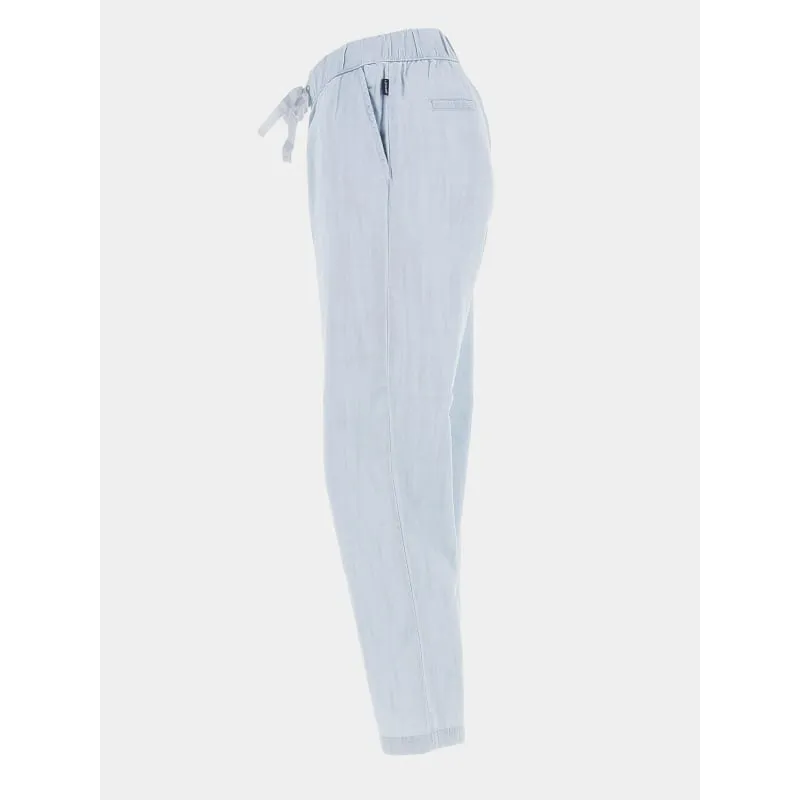 Pantalon fluide ample bleu femme - Sun Valley | wimod